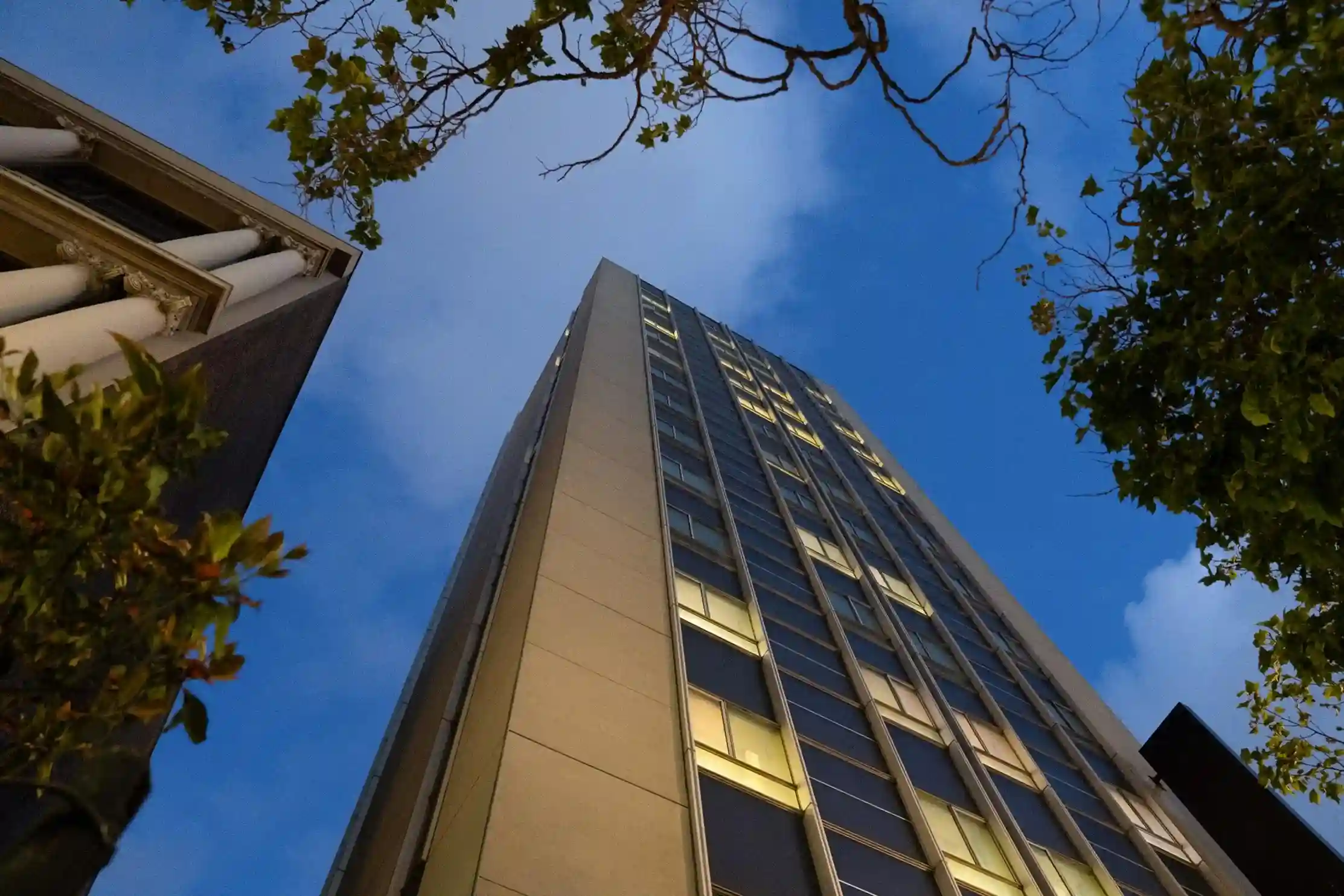 Frontier Tower from below